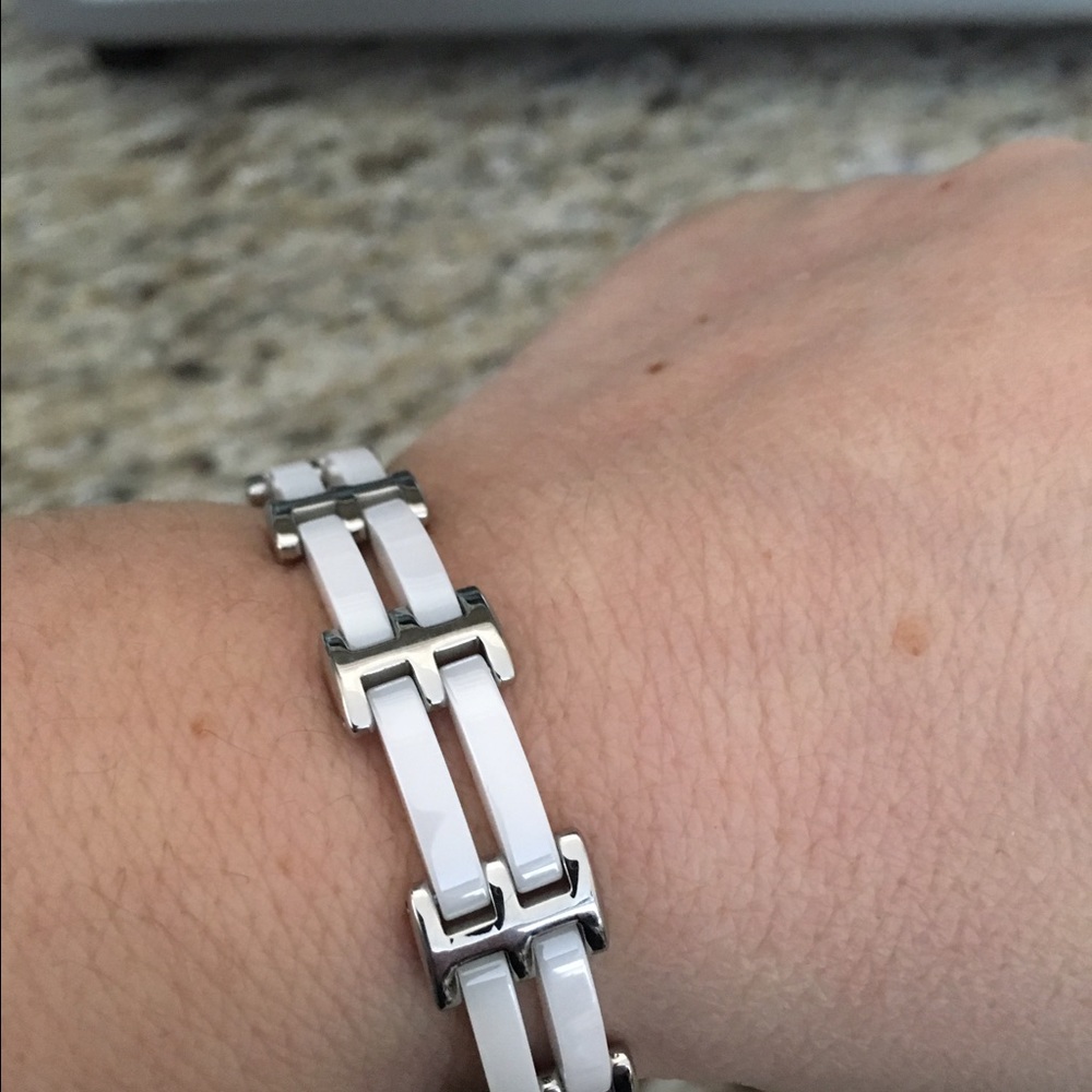 Stainless Steel White Ceramic bracelet