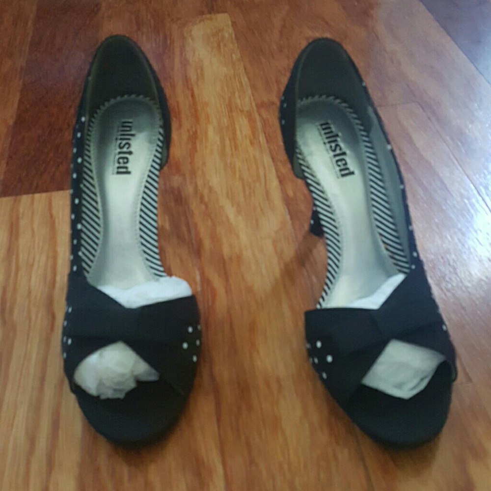 black and white shoes