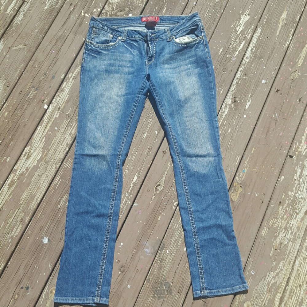 Red Rivet Jeans - image 2