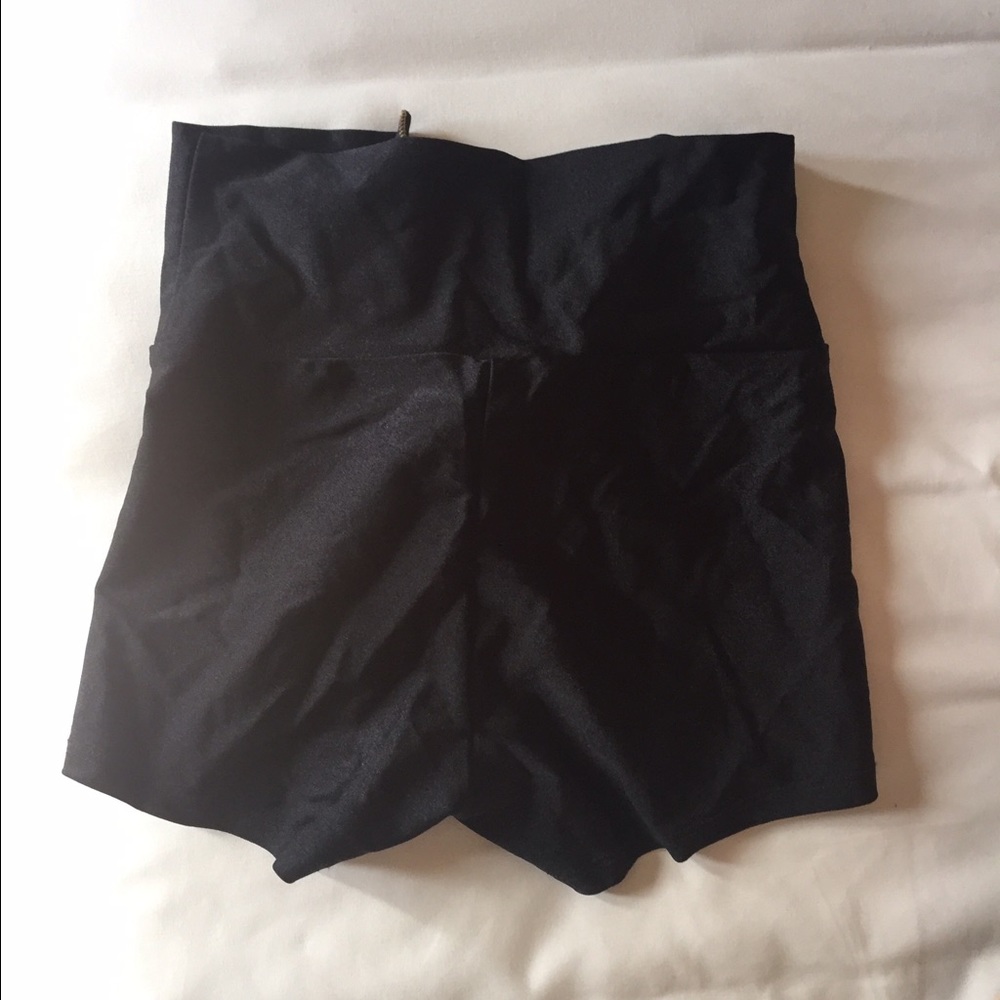 Black high waisted shorts