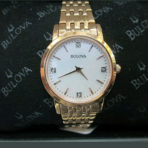 Big sale,NWT Bulova diamond rose watch main image 4