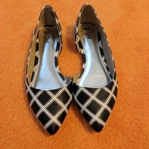 Black & White Patterned Ballet Flats