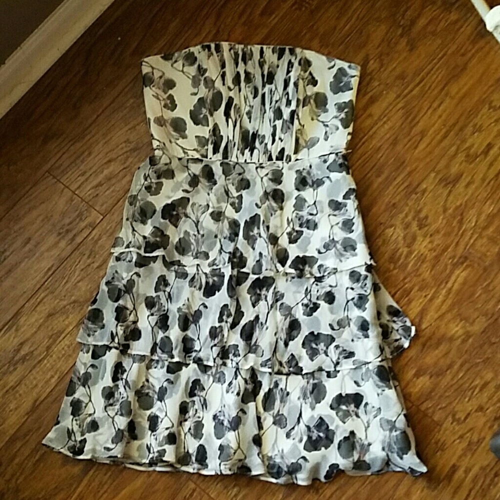 WHBM floral silk dress