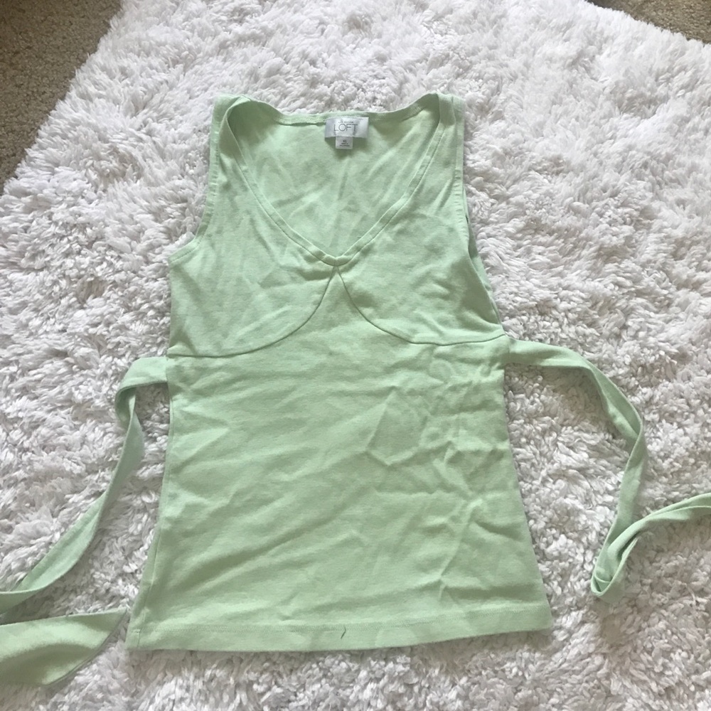 CLOSET CLOSEOUT Loft green tank