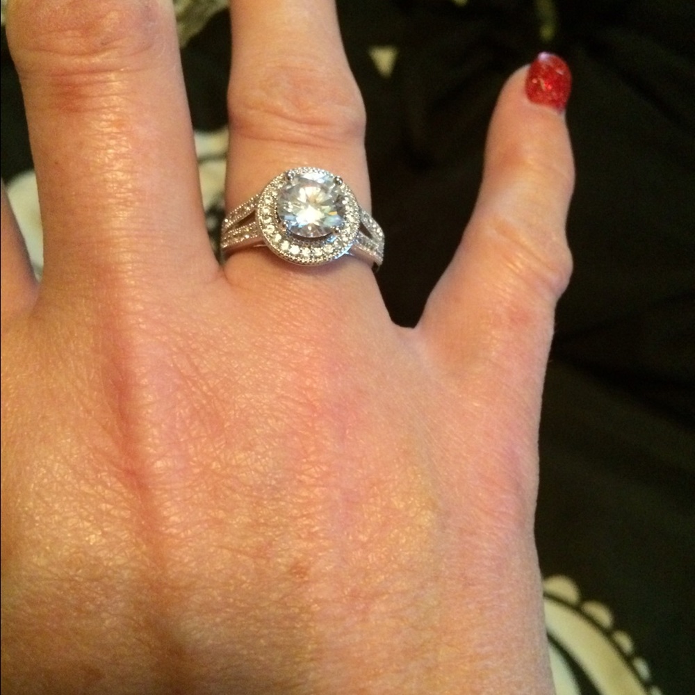 925 Sterling Silver Engagement Ring