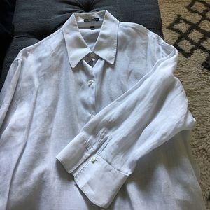 Anne Klein Linen Blouse