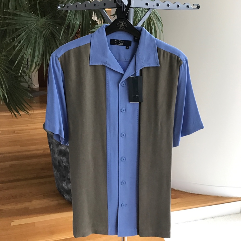 Brand New! Nat Nast shirt sleeve silk shirt