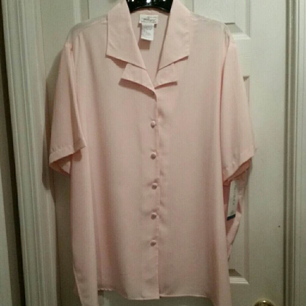 Worthington Blouse Size 26W Peach