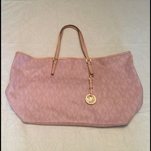 Authentic Michael Kors, pink, large tote bag