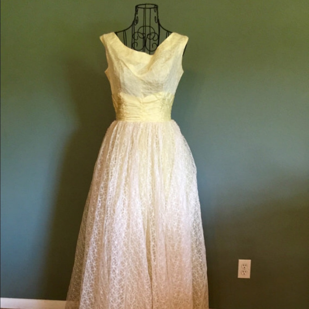 Custom VINTAGE 1950's Formal Gown