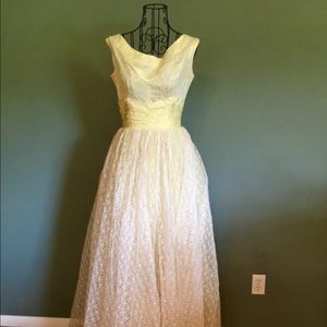 Custom VINTAGE 1950's Formal Gown