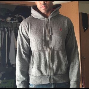 Gray Ralph Lauren zip up