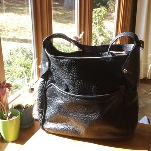 Tods black leather bag