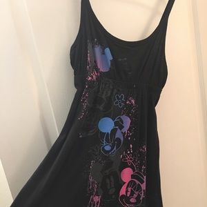 Disney Mickey & Minnie Black Cotton Dreas