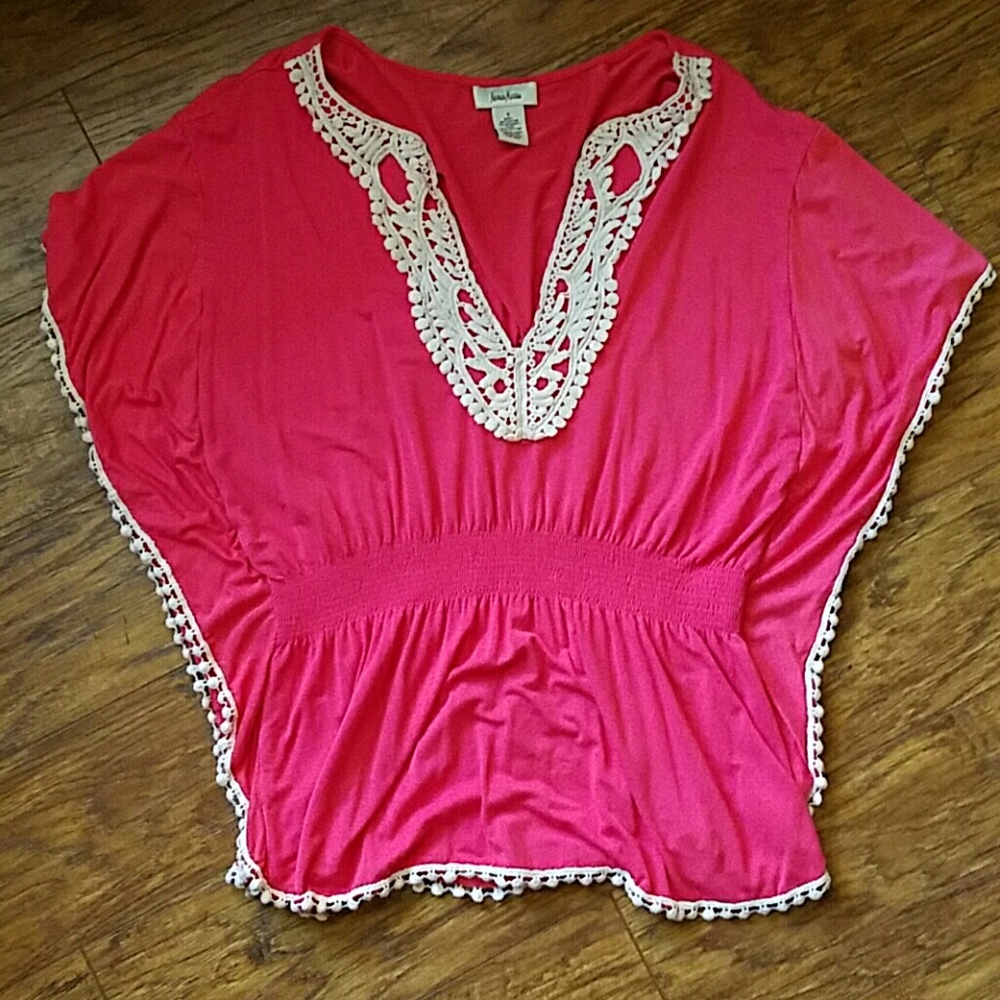 Boho pink Top