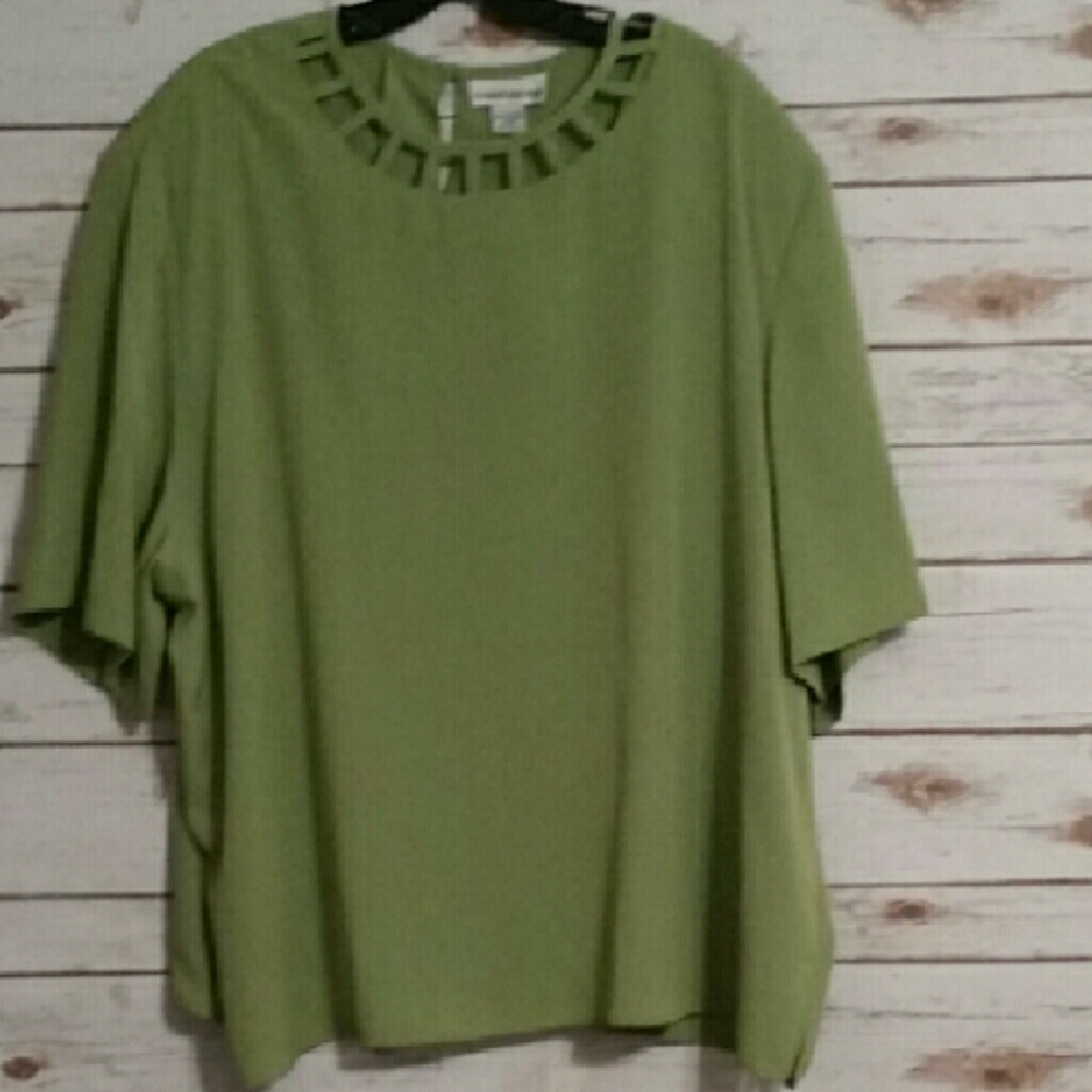 Grove Avenue NWT green blouse size 28W