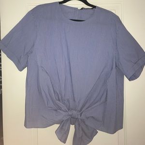 Blue and White pinstripe shirt