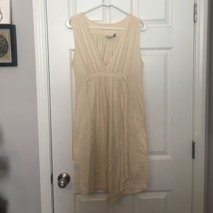 Billabong Size L Embroidered Tan Dress