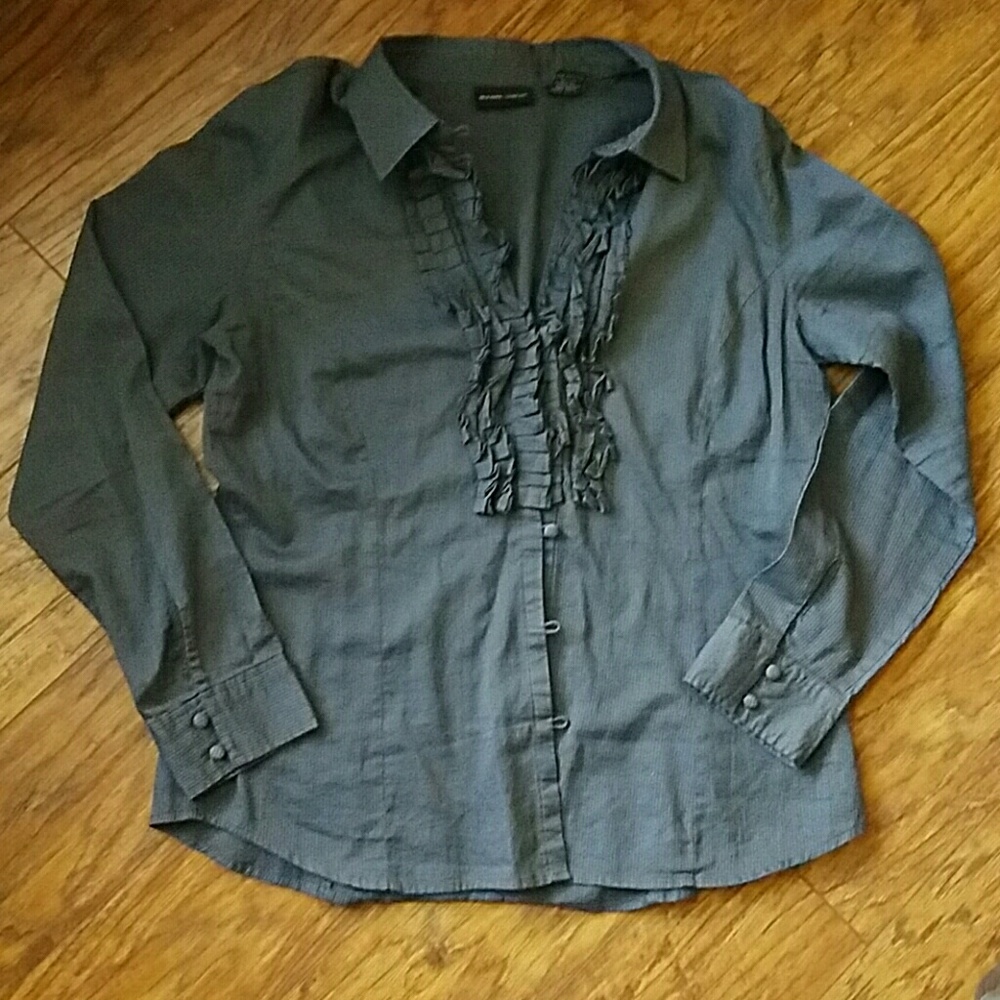 Pinstripe New York & Co blouse