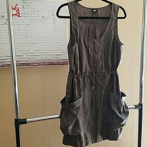 **SOLD** H&M olive green Shiney dress size 8