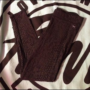 Glittery snakeskin PINK leggings