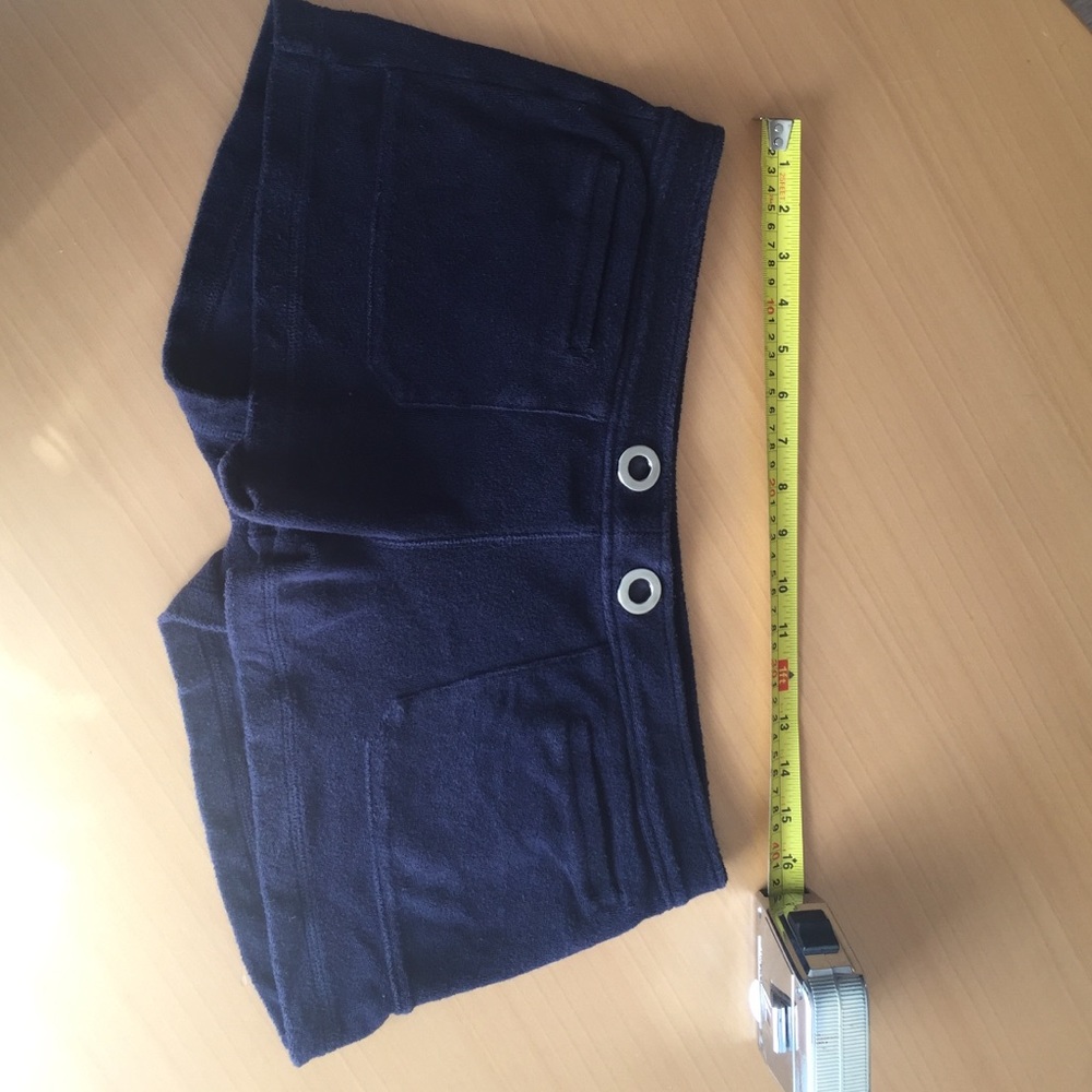 Tory Burch Navy Terry Cloth Shorts
