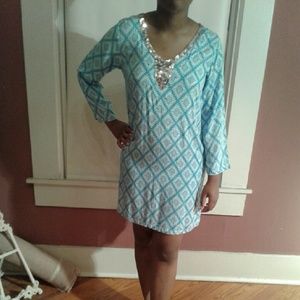 Juniors Little Layla  Sequined Print  Kaftan