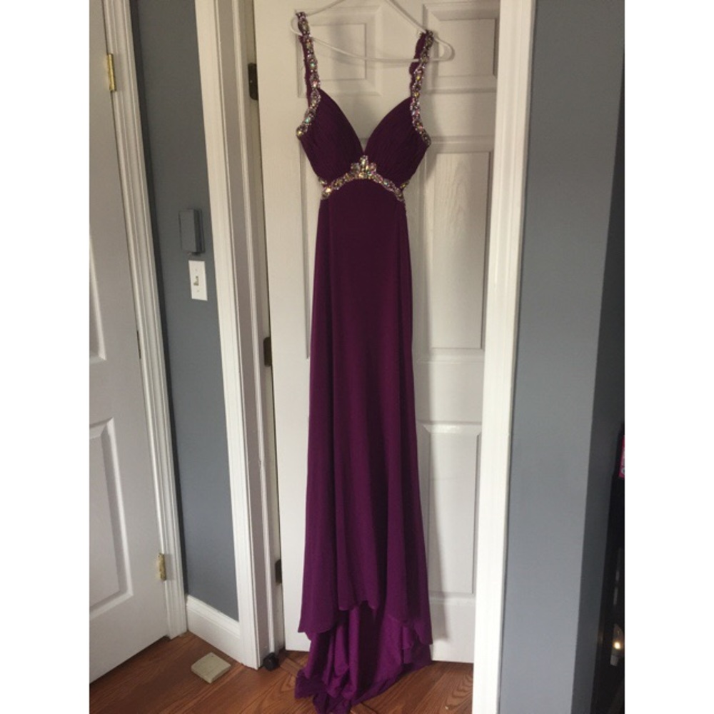 Prom dress only wore once! Open back!
