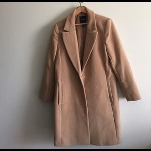 Camel felt coat