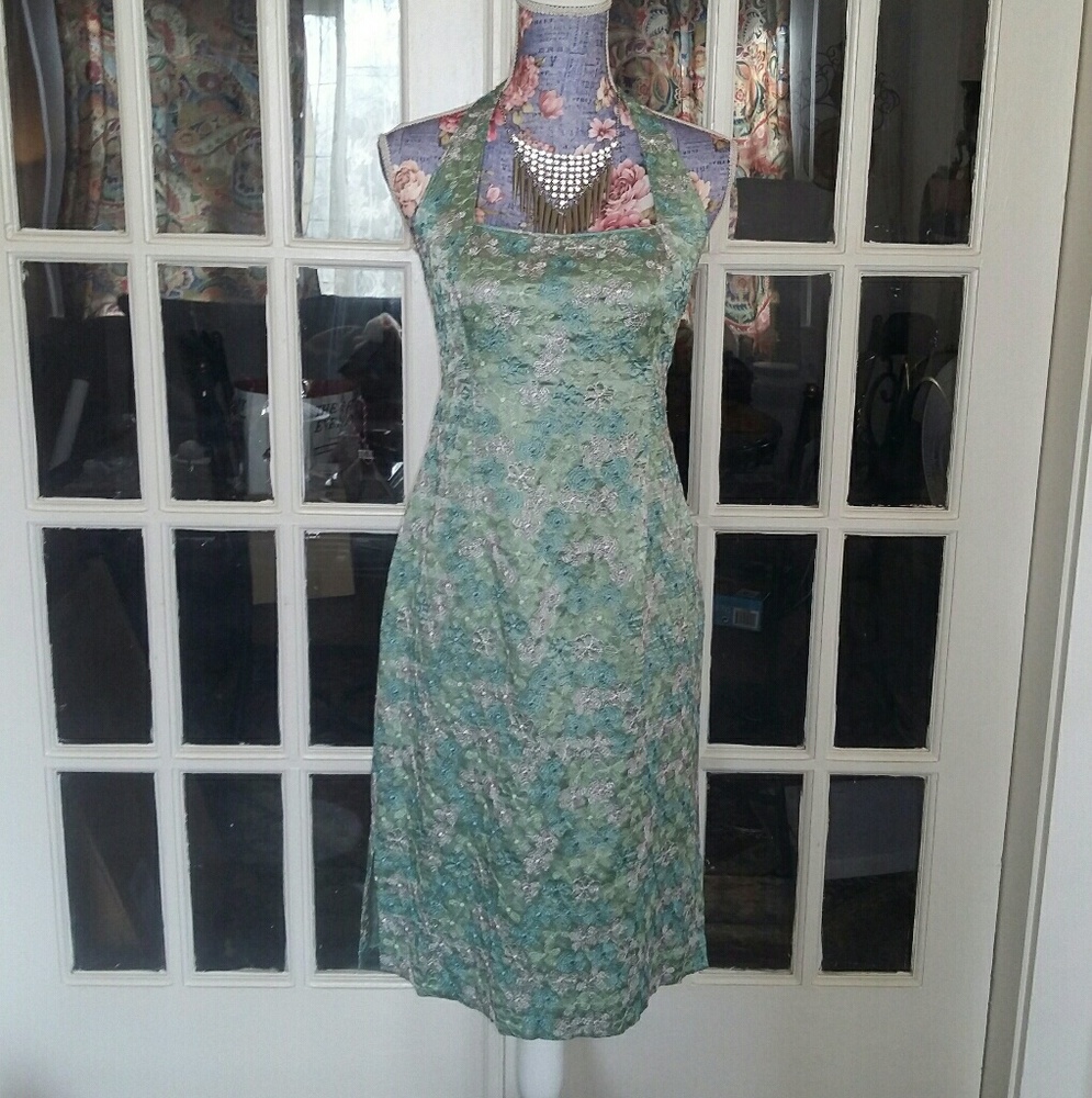 Vintage Zelda Silk Halter Gown VERY NICE