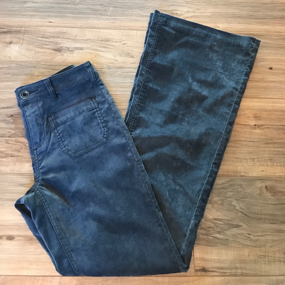 Free People velvet flare pants