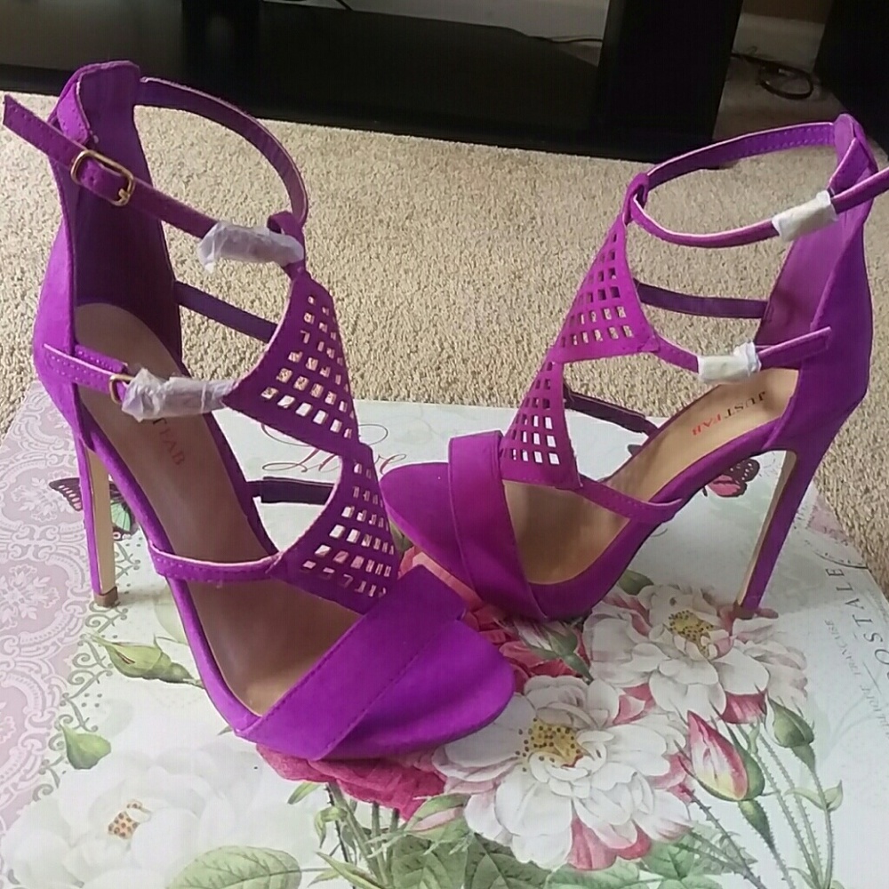 Purple Just Fab heels