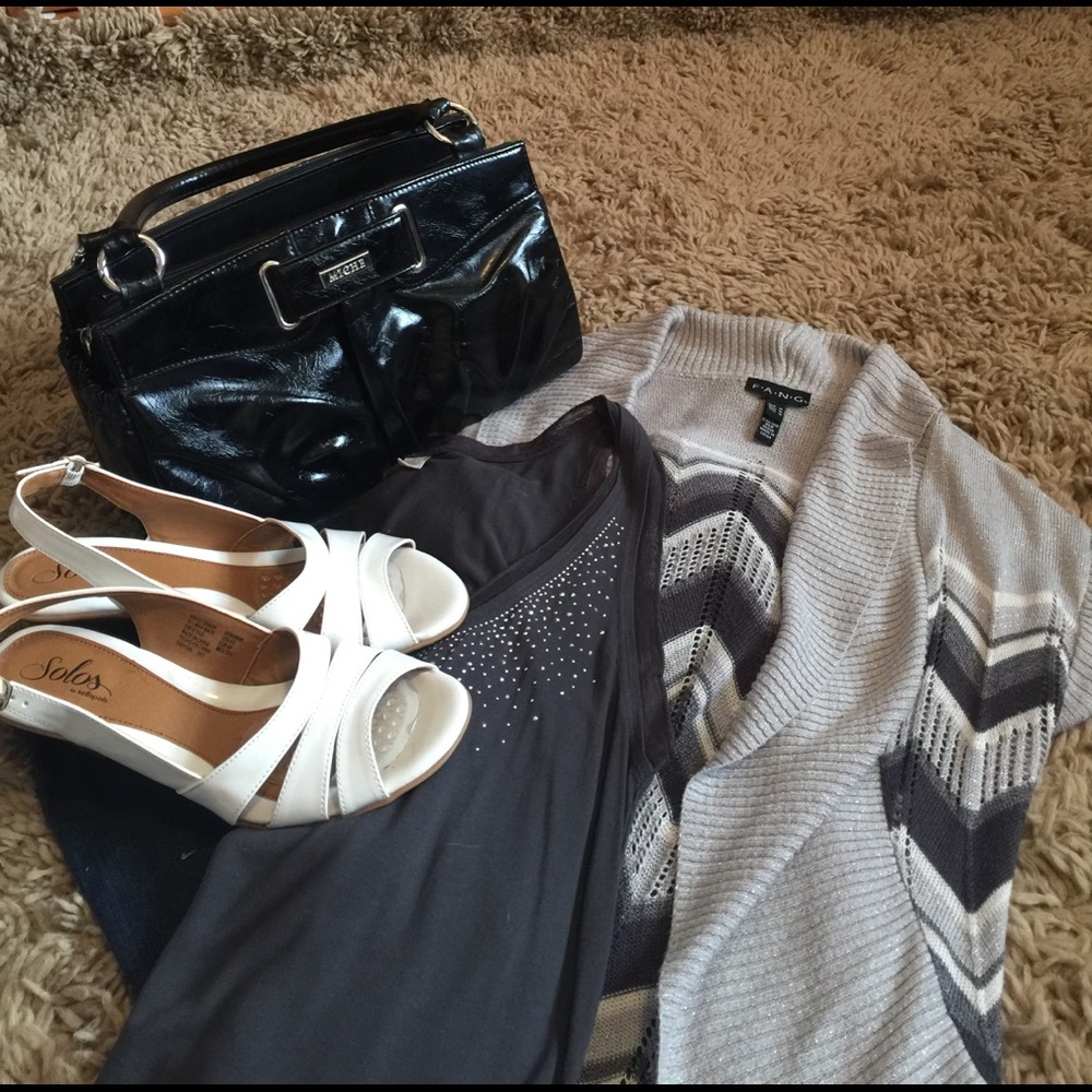 Sparkling short sleeve cardigan