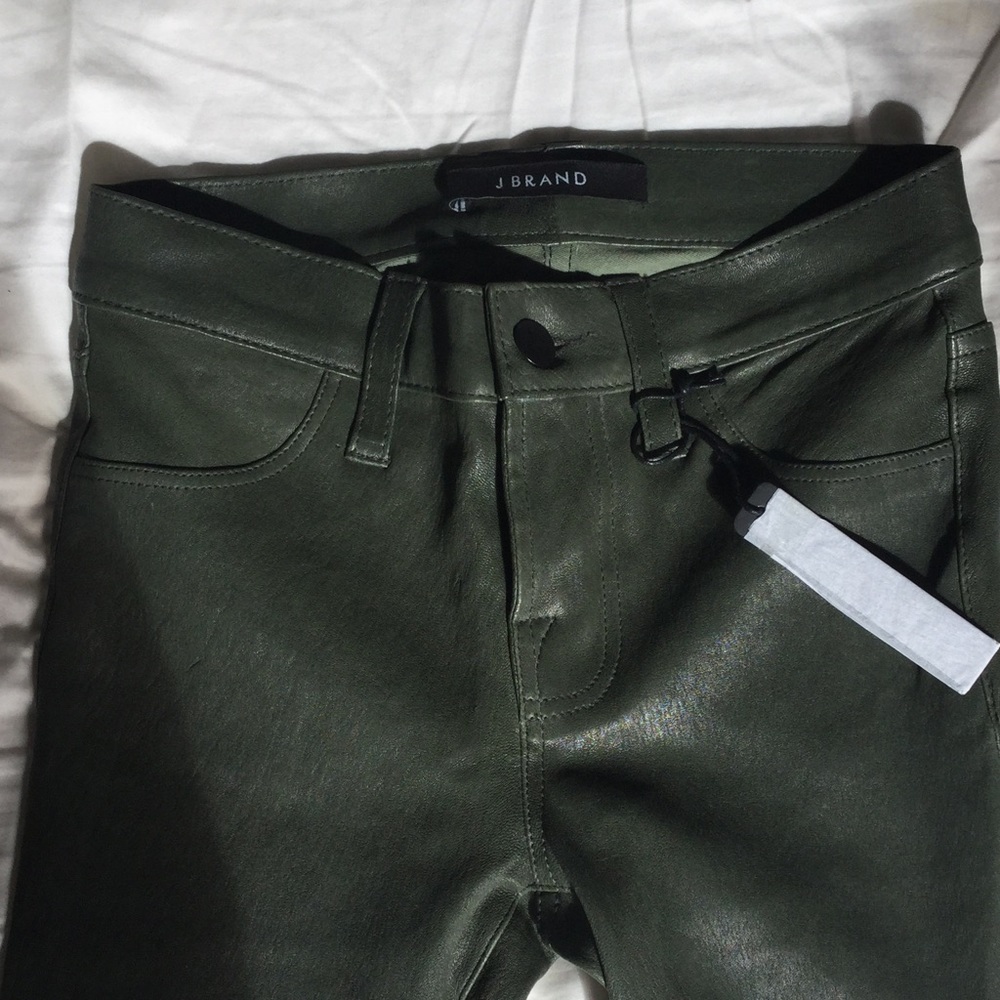 J Brand leather skinny pants L8001