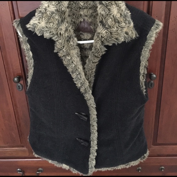 Women's reversible fur vest - Picture 4 of 4