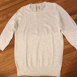 J. Crew Factory. Lightweight white sweater
