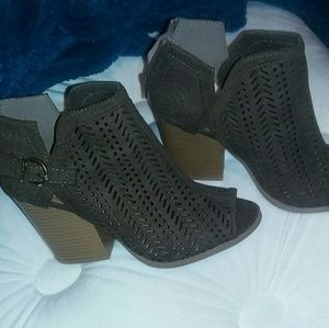 Olive green booties
