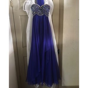 Royal blue size 0 Jovani prom dress