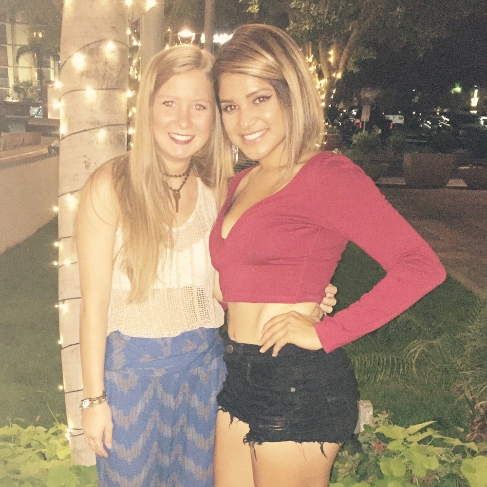 Red crop top