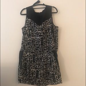 Black and white shorts romper black and white.