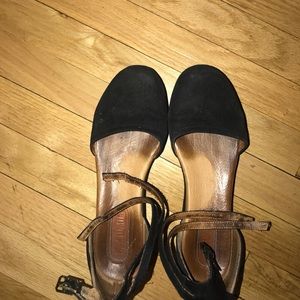 GEE WAWA FREE PEOPLE SUEDE FLATFORMS