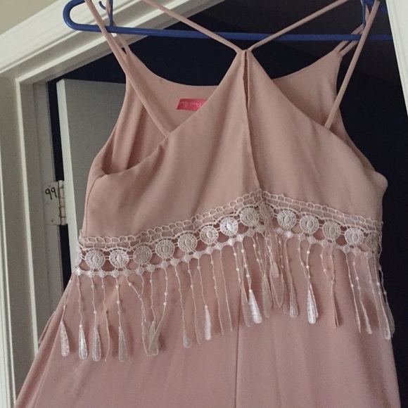 Light pinky beige maxi dress size XS - Picture 3 of 4