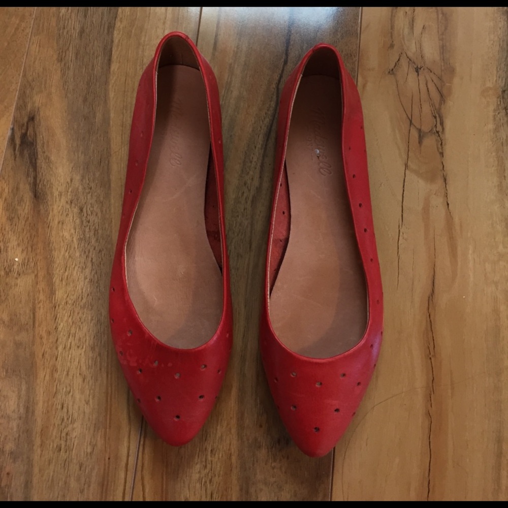 Madewell Red Flats