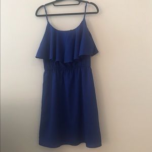 Blue summer dress.
