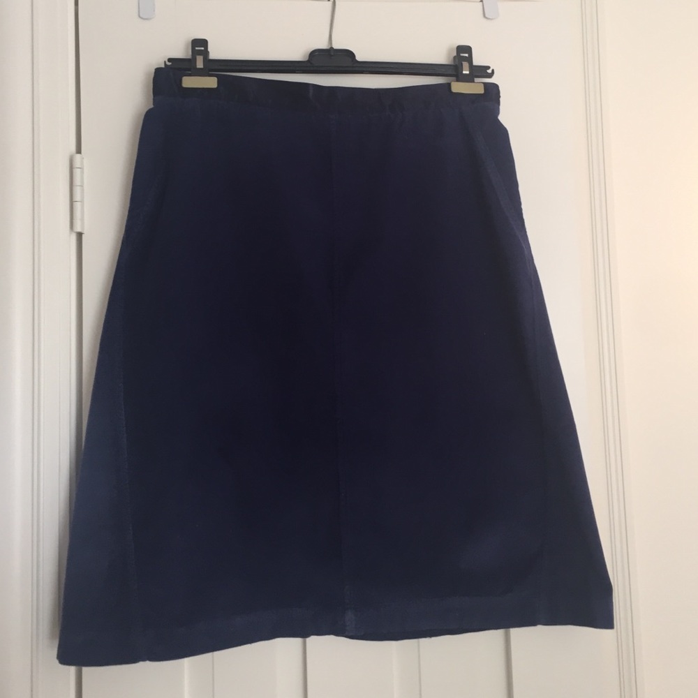 Hartford dark blue corduroy skirt- size 8
