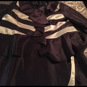 2pc brown and gold suit, 20W