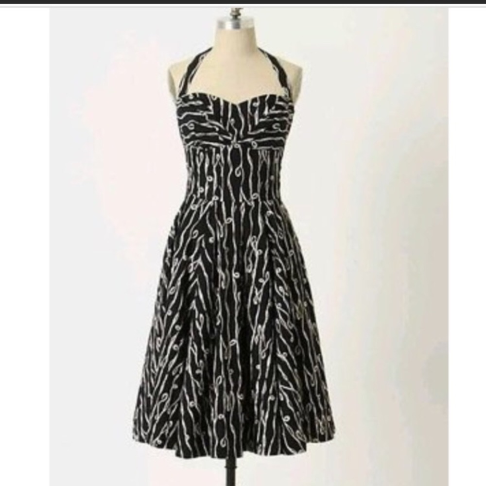 Anthropologie halter dress
