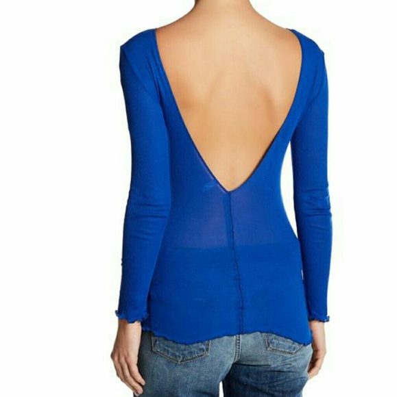 Free People V-Back Long Sleeve Tee - Picture 2 of 2