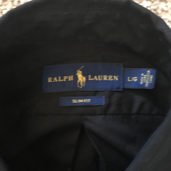 Black polo button down - Picture 2 of 4