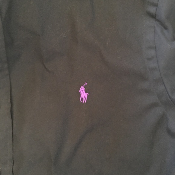 Black polo button down - Picture 4 of 4